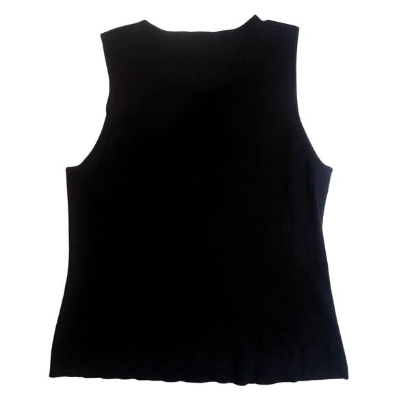 Nygard Collection Blouse Women XL Sleeveless Classic Preppy Academia Shell - Picture 2 of 16